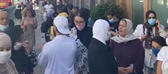 Moroccans in London protest pricey Covid-19 tests and flight tickets