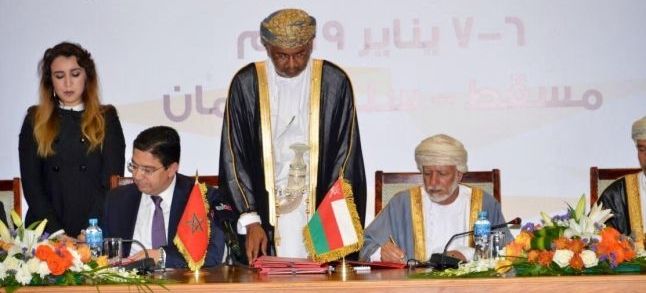 Moroccan Foreign Minister Nasser Bourita and his Omani counterpart Youssef bin Alawi./Ph. DR