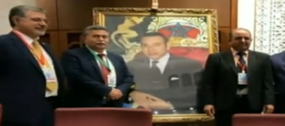 Amir Peretz at the Parliament in Rabat when he was called a "war criminal"./Ph. Youtube Screenshot