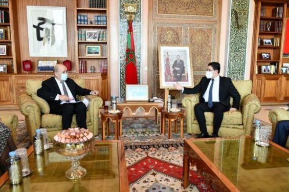 Morocco’s Foreign Affairs Minister receives his French counterpart