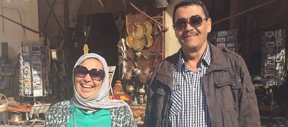 Khadija Khalloufi with her husband Abdullah Sabah in Morocco, she is died in the Grenfell tower incident./Ph. Mailonline