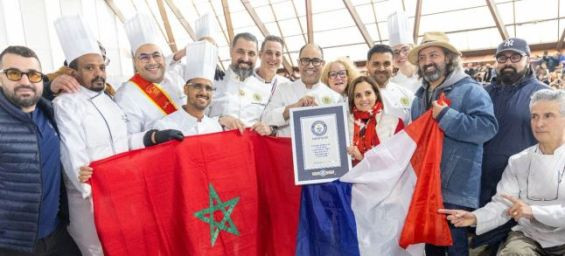 Moroccan pastry chef sets Guinness record for longest strawberry cake
