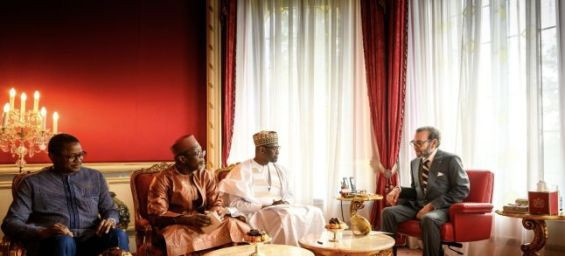King Mohammed VI with the Foreign Ministers of the Sahel Alliance States / Ph. MAP