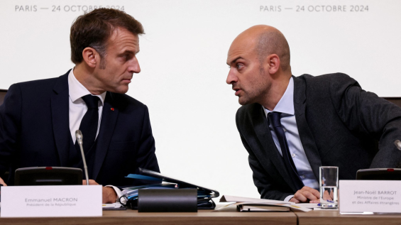 Emmanuel Macron and Jean-Noël Barrot / DR