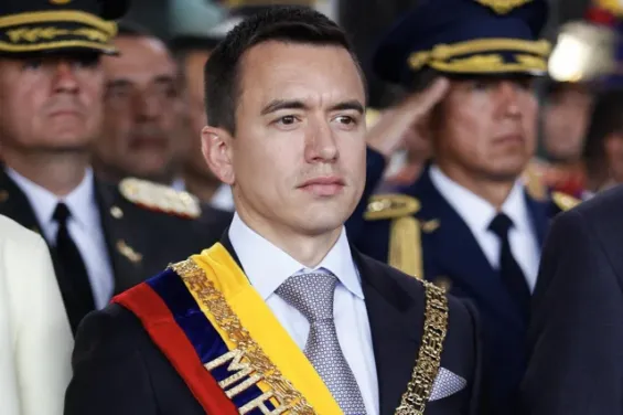 Daniel Noboa Azin, re-elected president of Ecuador / DR