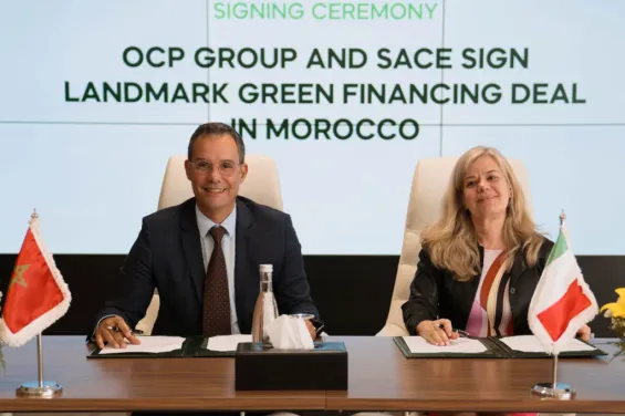 OCP and SACE sign €365M green financing deal to boost sustainability in Morocco