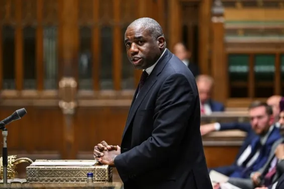The British Foreign Secretary David Lammy