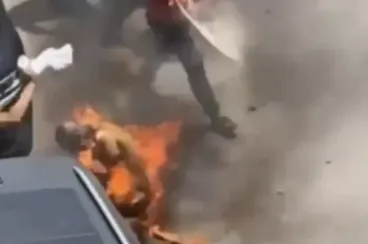 Tangier man sets himself on fire amid eviction and financial distress