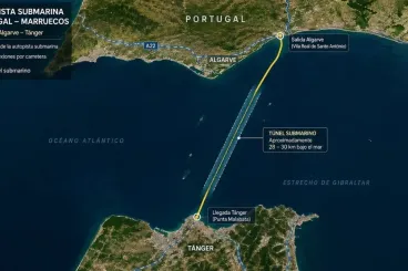 Is an €800 million tunnel between Morocco and Portugal really planned?