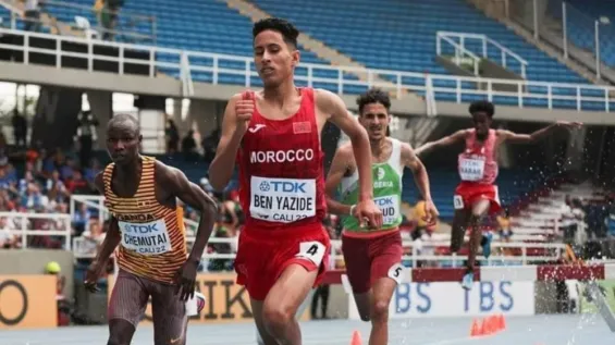 Morocco's Salaheddine Ben Yazide takes silver in 3000m steeplechase at Paris Diamond League