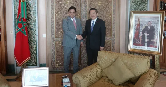 Kao Kim Hourn received by Nasser Bourita in Rabat