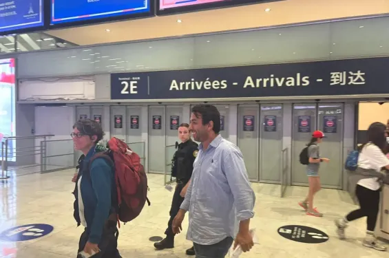 Moroccan journalist Mohamed El Bakkali arrives in Paris after Gaza aid mission