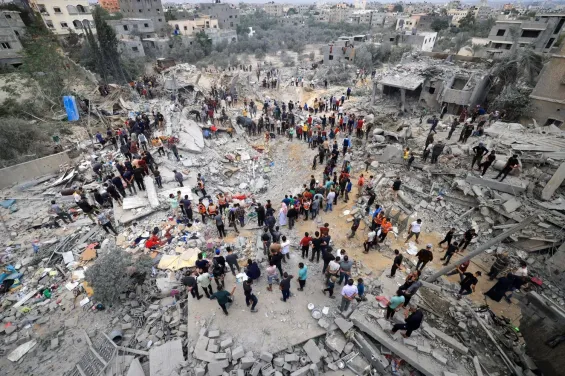 Al-Bureij Camp in the Gaza Strip