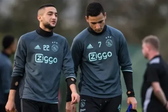 Hakim Ziyech and Anwar El Ghazi