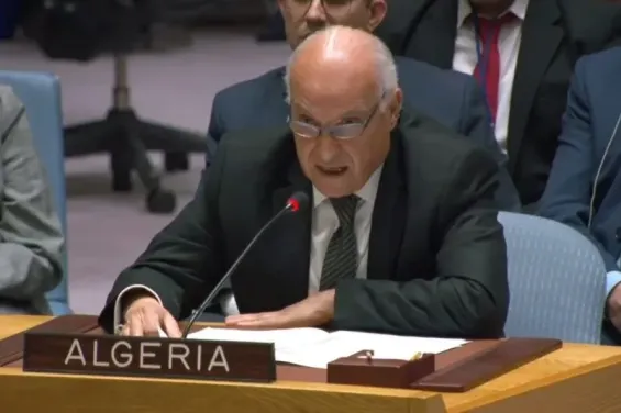 The Algerian Foreign Minister, Ahmed Attaf, at the UN / Archive - DR