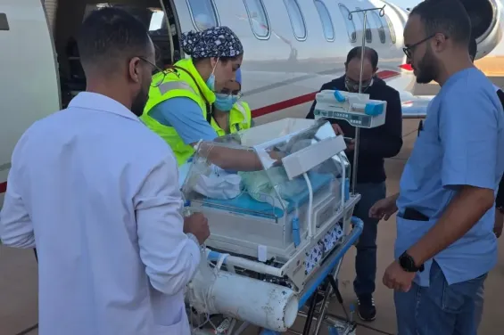 Premature infant airlifted from Errachidia to Rabat for urgent care