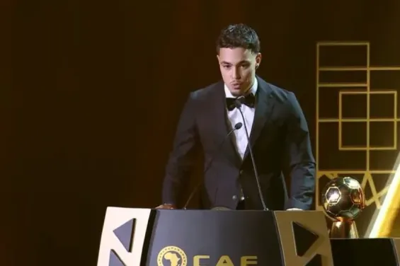 Othmane Maamma shines as young player of the year at CAF awards in Rabat
