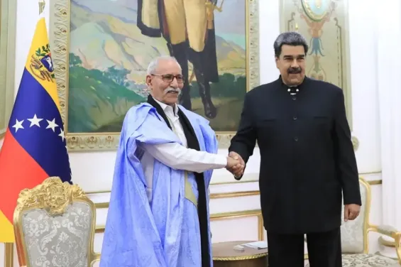 Brahim Ghali and Nicolas Maduro
