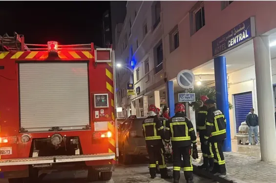 Tragic hotel fire in Nador claims child's life and injures brother