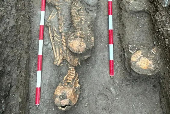 One of the graves discovered in Estepona