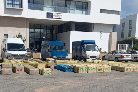 Essaouira police thwart international drug trafficking seizing over 11 tons of cannabis resin