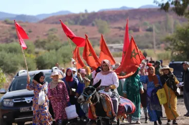 Women in Khénifra province village march for better living conditions and infrastructure 