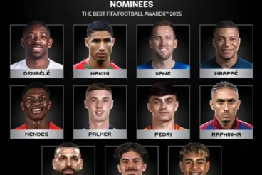 Achraf Hakimi among nominees for The Best FIFA Men's Player 2025