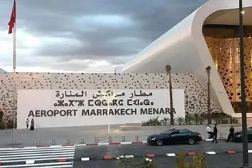 Heavy rain causes ceiling damage at Marrakech-Menara Airport
