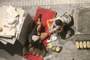 In Tangier, a visual artist denounces drug abuse taking over her neighborhood