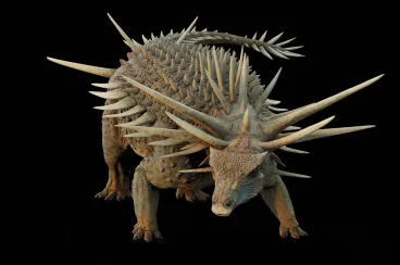 Un fósil de dinosaurio cubierto de púas descubierto en Marruecos