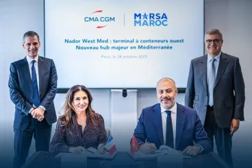 Marsa Maroc y CMA Terminals desarrollarán terminal de contenedores en Nador West Med