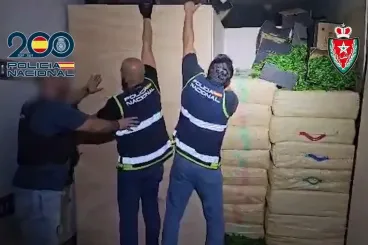 Spanish police seize 20 tons of hashish in major drug bust with Morocco's DGSN