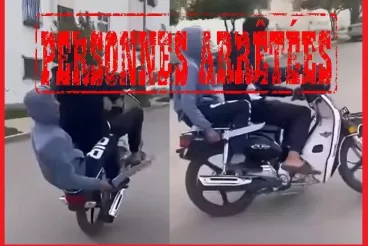 Fez police arrest suspects for reckless motorcycle riding and weapon possession