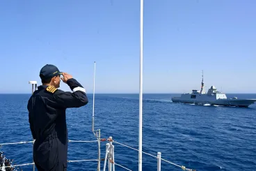 La marina india concluyó la visita del INS Tamal a Casablanca con un ejercicio conjunto