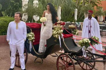 La ex Miss Puerto Rico celebra su aniversario de boda en La Mamounia en Marrakech