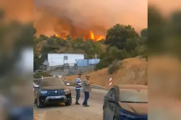 Chefchaouen: Dos miembros de la Protección Civil heridos en el incendio forestal