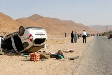 Marruecos: 5 muertos tras volcar un taxi entre Tata y Tagmout