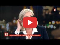 Marine Le Pen au journal de 20h 