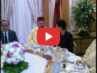Le roi Mohammed VI offre un dîner au président français à Paris